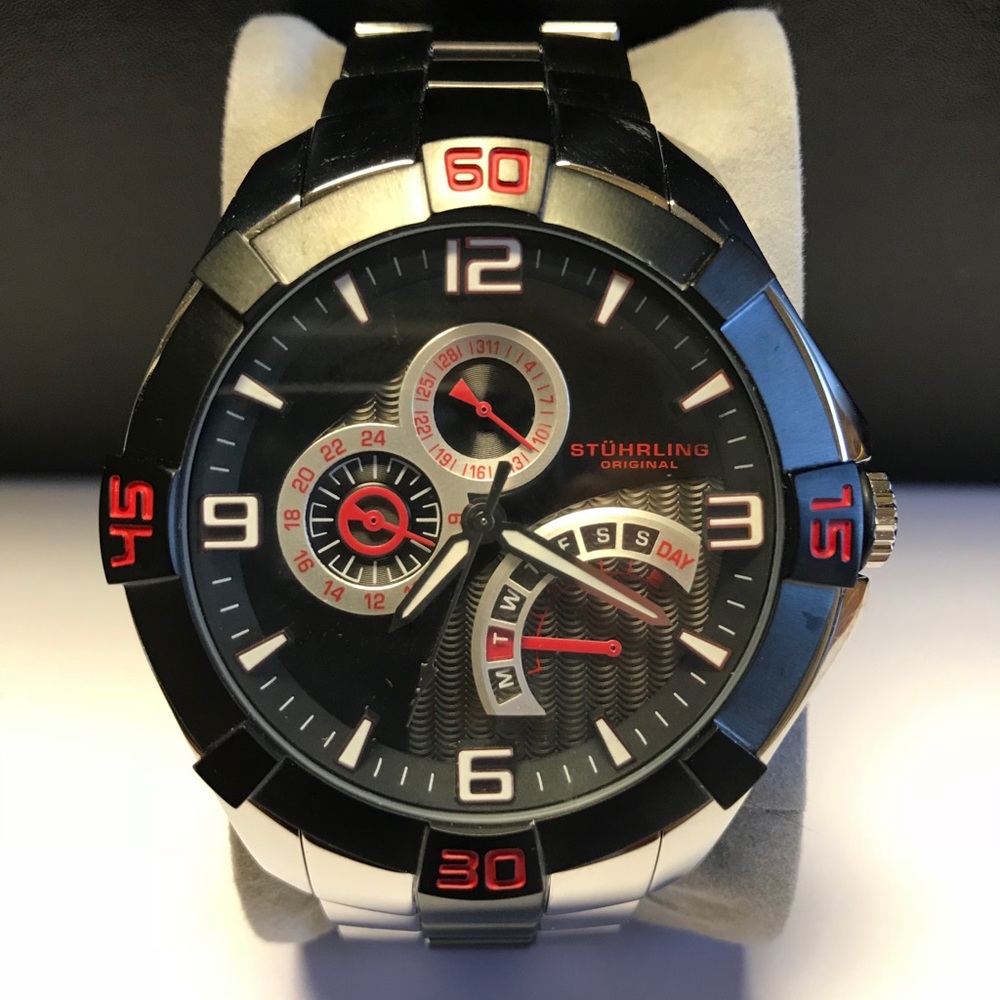 STUHRLING Men’s Watch, EUC, new battery required
